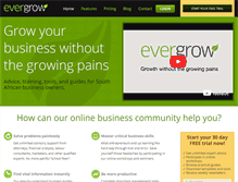 Tablet Screenshot of evergrow.co.za